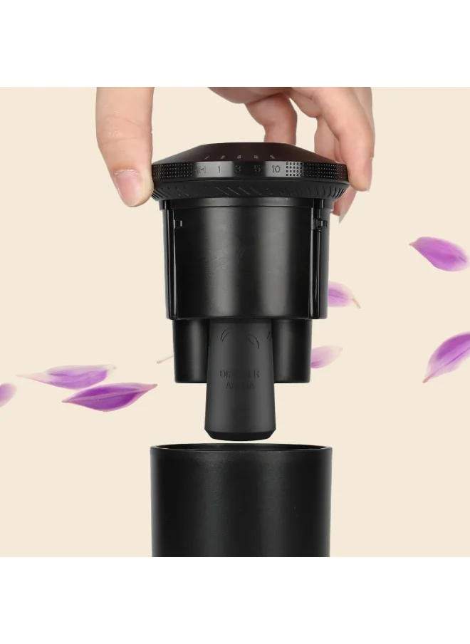 Dr Scent Dr Scent Breeze of Joy Combo Pack - Car Diffuser Fragrance Machine (Black) With Portable Aroma (10ml) (Event)