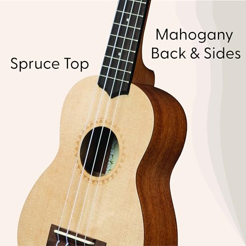 Kala 15S Satin Mahogany Spruce Top Ukulele (KA-15S-S) - Image 3