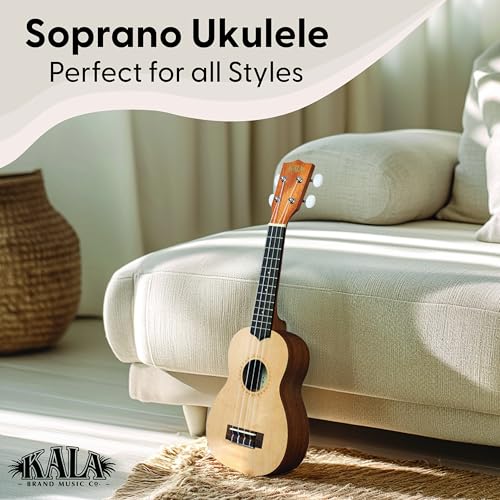 Kala 15S Satin Mahogany Spruce Top Ukulele (KA-15S-S) - Image 2