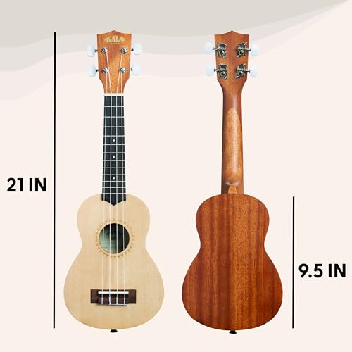 Kala 15S Satin Mahogany Spruce Top Ukulele (KA-15S-S) - Image 4