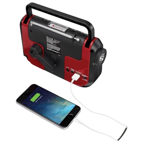 WeatherX Weatherband AM/FM Radio with Flashlight, Lantern, and Phone Charger, WR383R - Image 5
