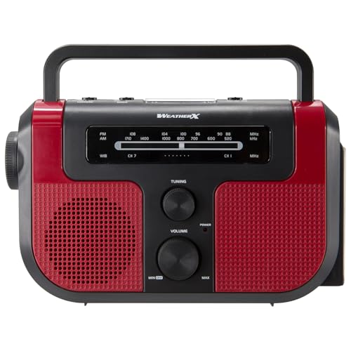 WeatherX Weatherband AM/FM Radio with Flashlight, Lantern, and Phone Charger, WR383R - Image 2
