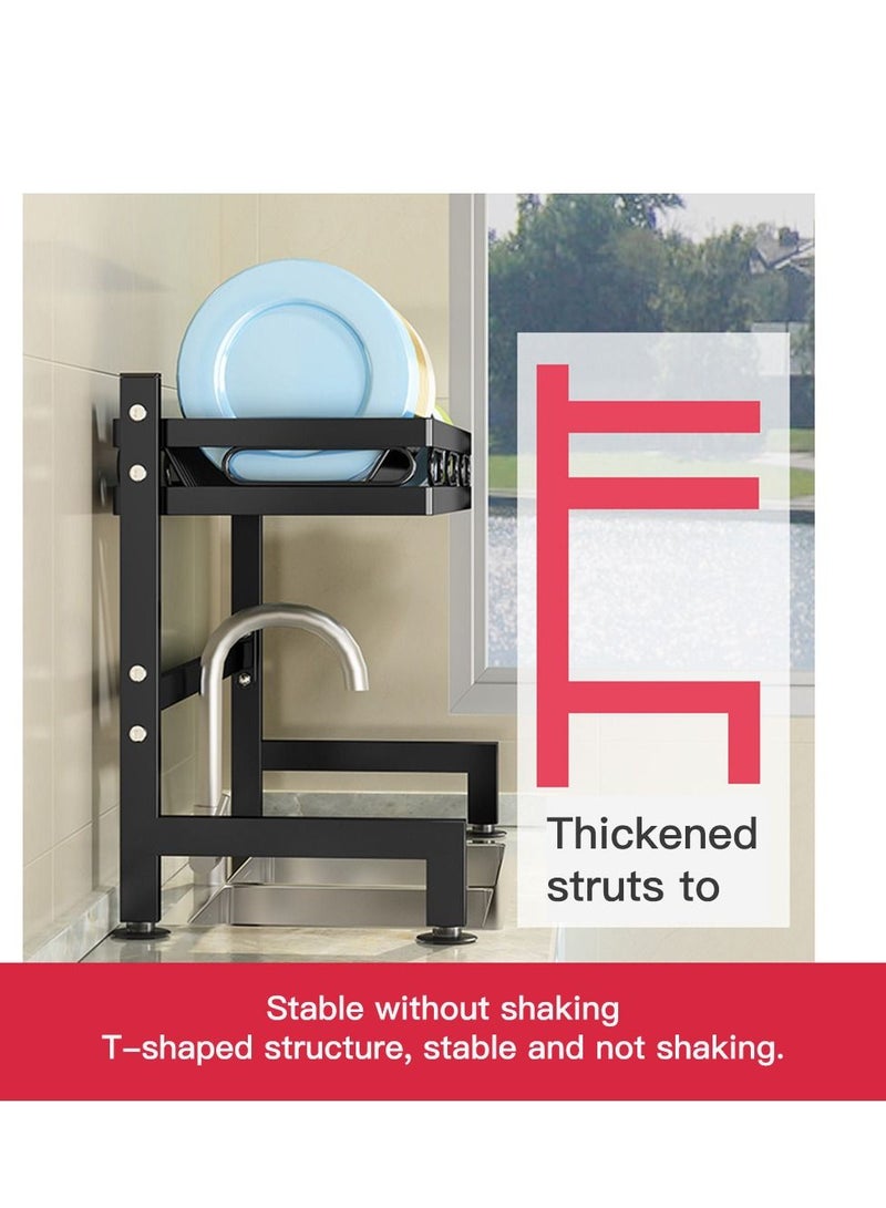 Sharpdo Double Deck Kitchen Rack Plate Storage Rack - Image 2