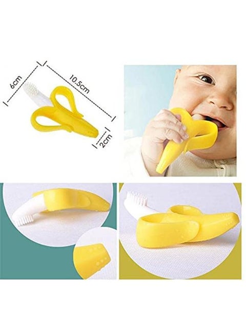 Silicone Banana Teether – Soft Soothing Toy for Babies