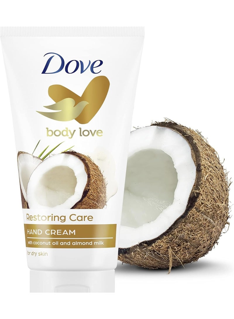 Dove Coconut Oil and Almond Milk Hand Cream, 6 Pack (75ml x 6) - Image 2