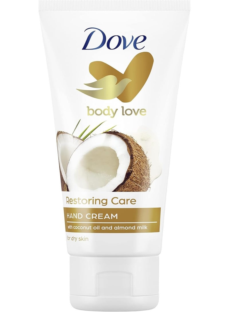 Dove Coconut Oil and Almond Milk Hand Cream, 6 Pack (75ml x 6) - Image 3