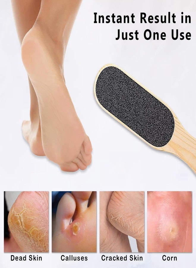 Glun® Dual-Sided Wooden Foot Scrubber | Callus Remover & Dead Skin Filer for Smooth, Soft Feet (1Pcs) - Image 3