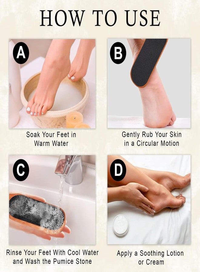 Glun® Dual-Sided Wooden Foot Scrubber | Callus Remover & Dead Skin Filer for Smooth, Soft Feet (1Pcs) - Image 2