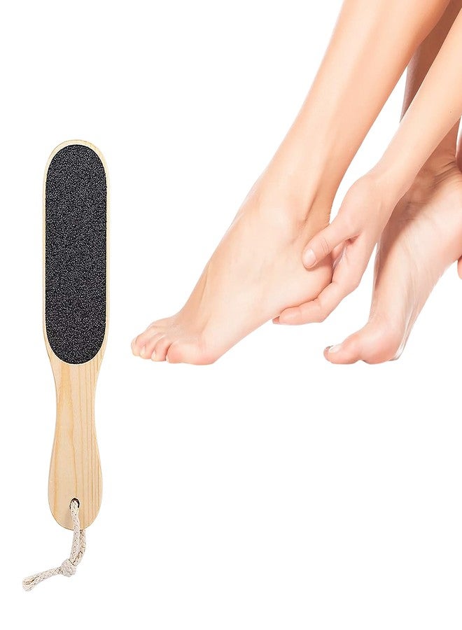 Glun® Dual-Sided Wooden Foot Scrubber | Callus Remover & Dead Skin Filer for Smooth, Soft Feet (1Pcs) - Image 1