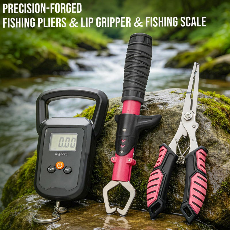 THKFISH 400PCS Fishing Lures Accessories Kit with Large 3-Layer Tackle Box Complete Freshwater Bass Fishing Gear Tools Set with Pliers, Fish Scale, Crankbait, Hooks, Weights Sinkers, Gift for Men - Image 4