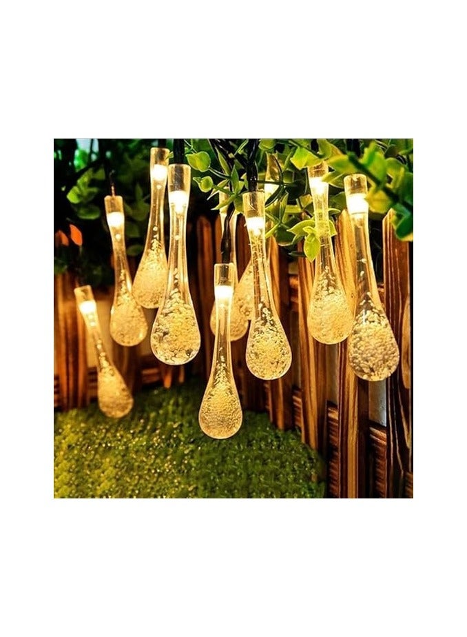 Branch Teardrop Crystal Branch Length 3m Branch 15pcs Available Warm Yellow - Image 2