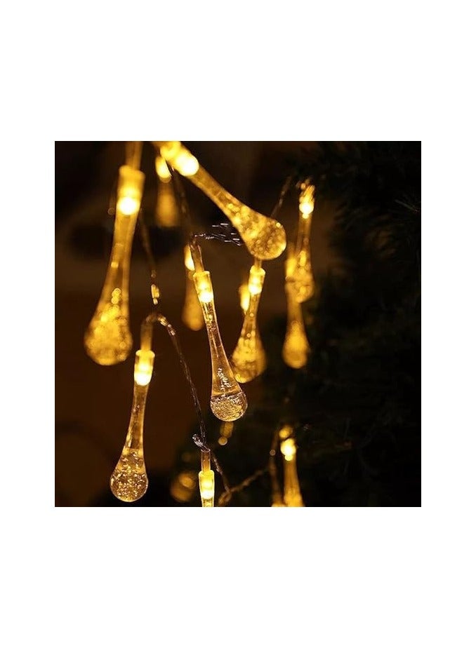 Branch Teardrop Crystal Branch Length 3m Branch 15pcs Available Warm Yellow - Image 1