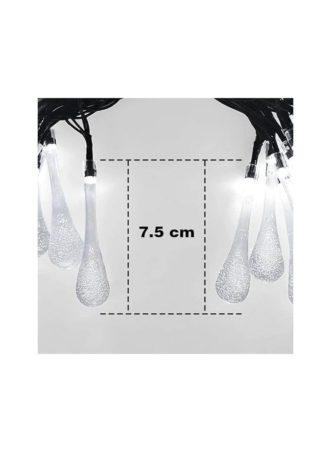 Branch Teardrop Crystal Branch Length 3m Branch 15pcs Available Warm Yellow - Image 5