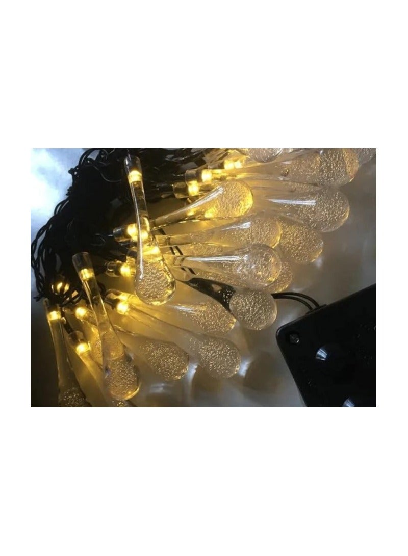 Branch Teardrop Crystal Branch Length 3m Branch 15pcs Available Warm Yellow - Image 4