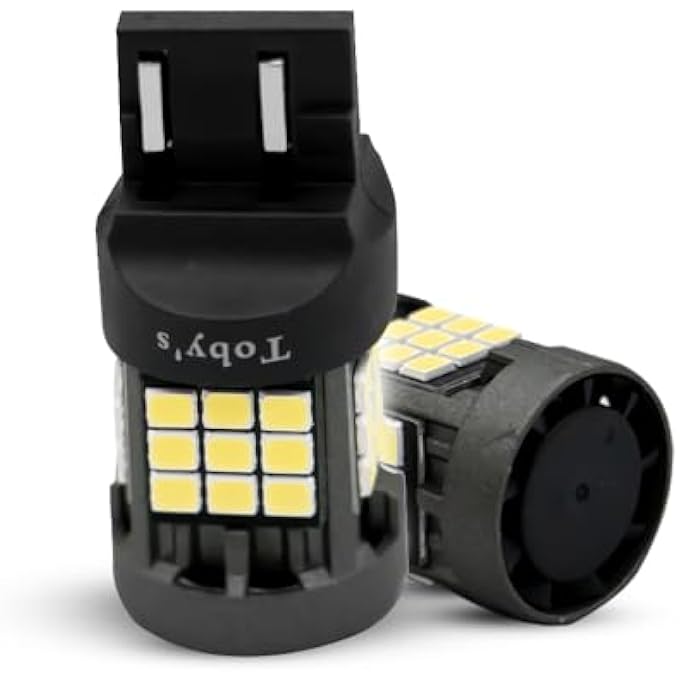 توبيز مصباح ليد أبيض T20 7443 2835 36Smd فائق السطوع 12 فولت بديل أبيض لمبات رقاقة 2835 خالية من الأخطاء لضوء الفرامل الاحتياطي للرجوع للخلف عبوة من قطعتين - Image 5