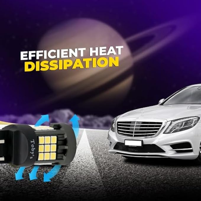 توبيز مصباح ليد أبيض T20 7443 2835 36Smd فائق السطوع 12 فولت بديل أبيض لمبات رقاقة 2835 خالية من الأخطاء لضوء الفرامل الاحتياطي للرجوع للخلف عبوة من قطعتين - Image 3