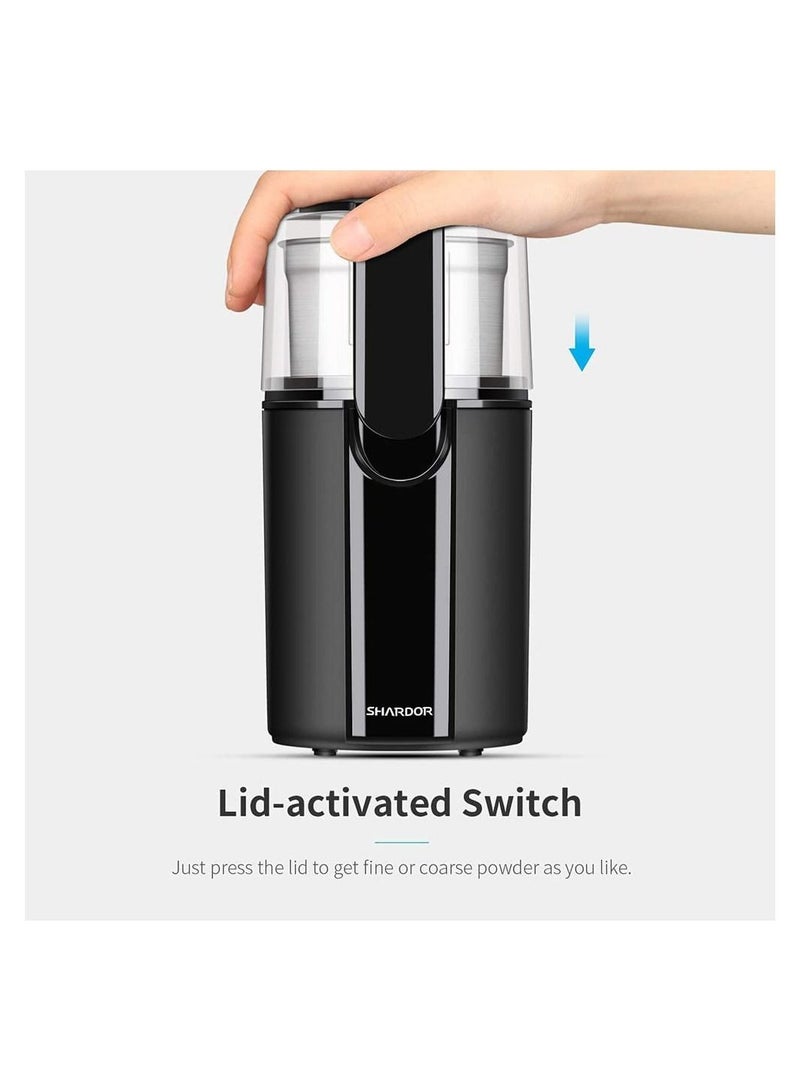 SHARDOR Coffee & Spice Grinders Electric with 2 Removable Stainless Steel Bowls for Dry or Wet Grinding, 70g. - Image 4