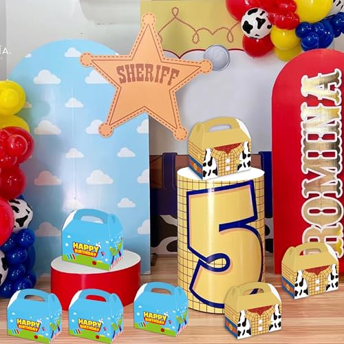 WEGYMER Cartoon Story Party Boxes 16pcs Two Infinity and Beyond Birthday Gift Goodie Bags For Toy Theme Birthday Party Supplies - Image 3