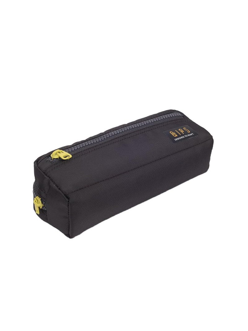 QIPS Multi Utility Durable Polyester Pencil Pouch Bag with Dual Compartments, Smooth Zipper Closure - Ideal for School, Office & Travel Accessories (Black) - Image 5