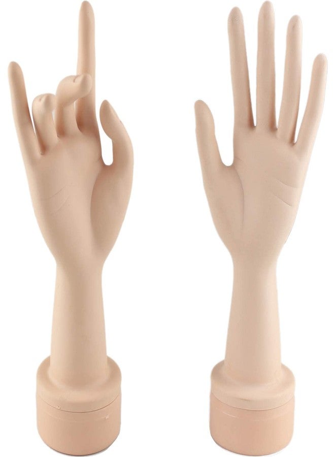 Voloria Practice Flexible Mannequin Hand Nail Display with Soft Fingers and Practice Manicure Nails Hand - Image 1