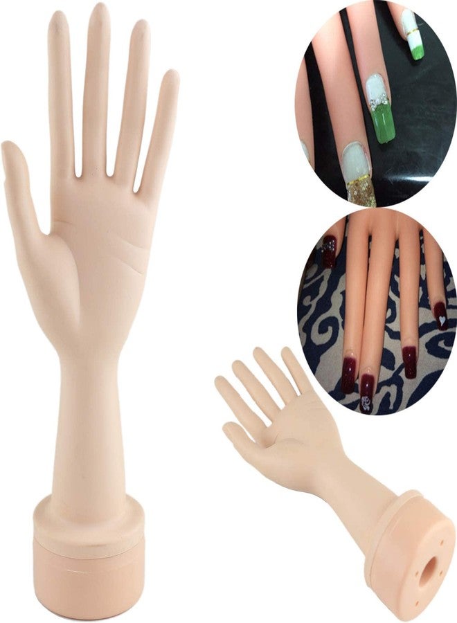 Voloria Practice Flexible Mannequin Hand Nail Display with Soft Fingers and Practice Manicure Nails Hand - Image 3