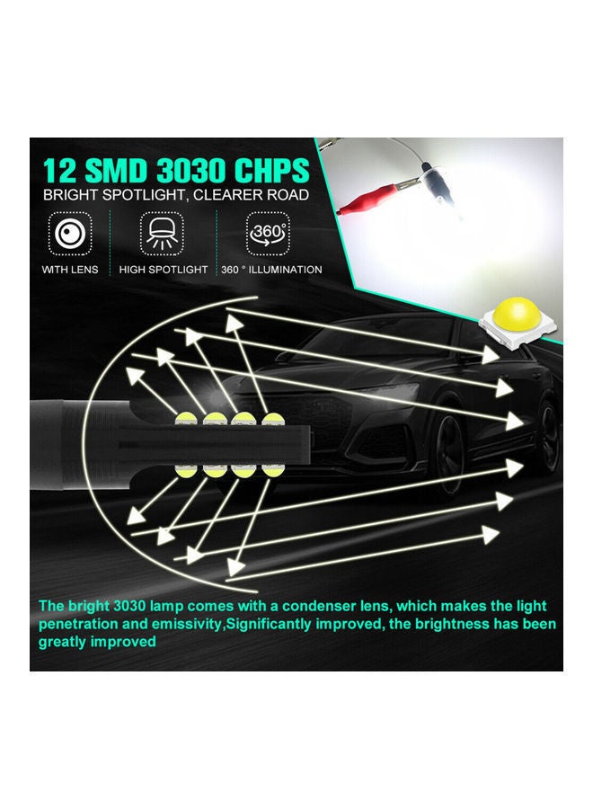 نيبمينينت مجموعة مصابيح ضباب بإضاءة LED للسيارة مكونة من حزمتين - Image 2