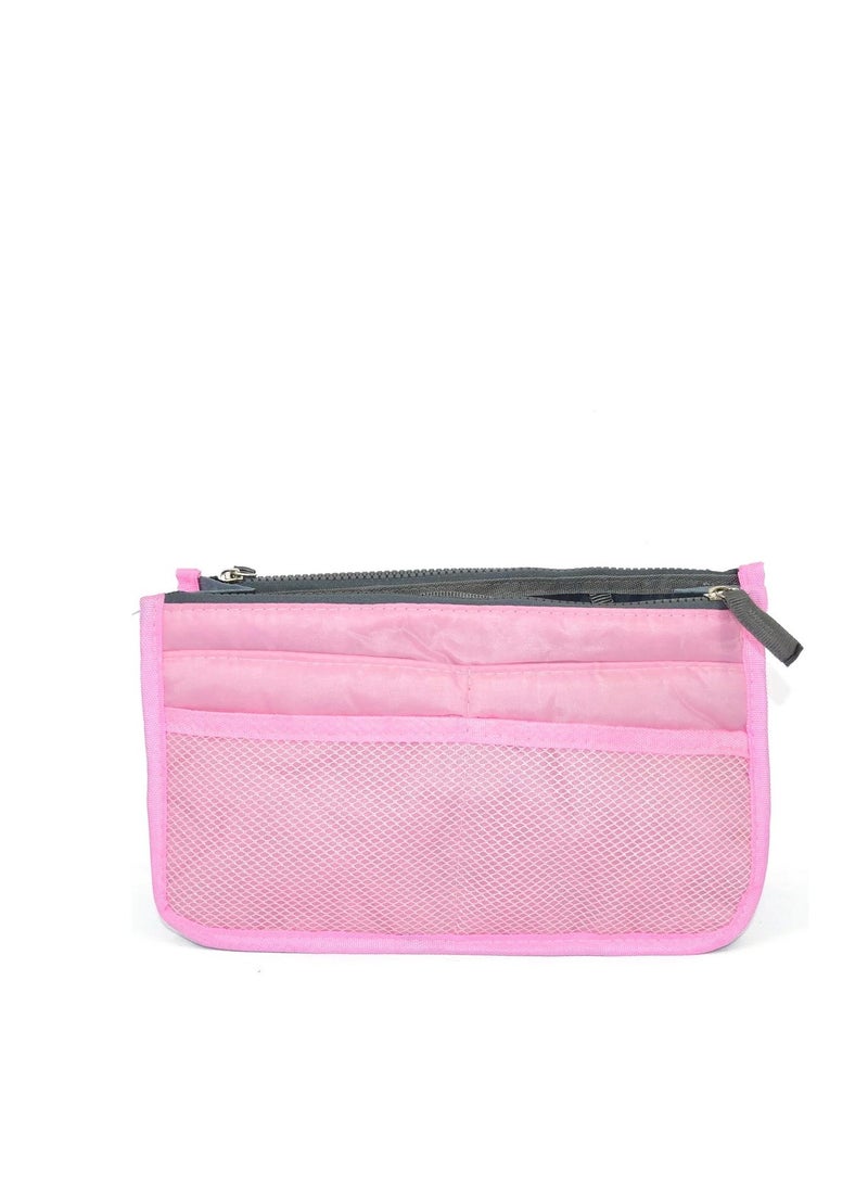 حقيبة يد لتنظيم مستحضرات التجميل وردي - Image 2