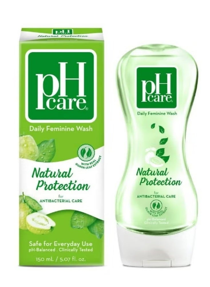 Ph Care Daily Feminine Wash Natural Protection 150ml - Image 1