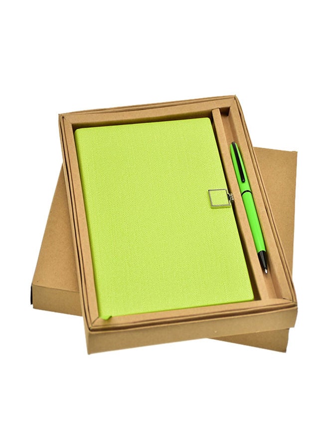 NIBEMINENT A5 Noteebook With Pen Set Green - Image 1