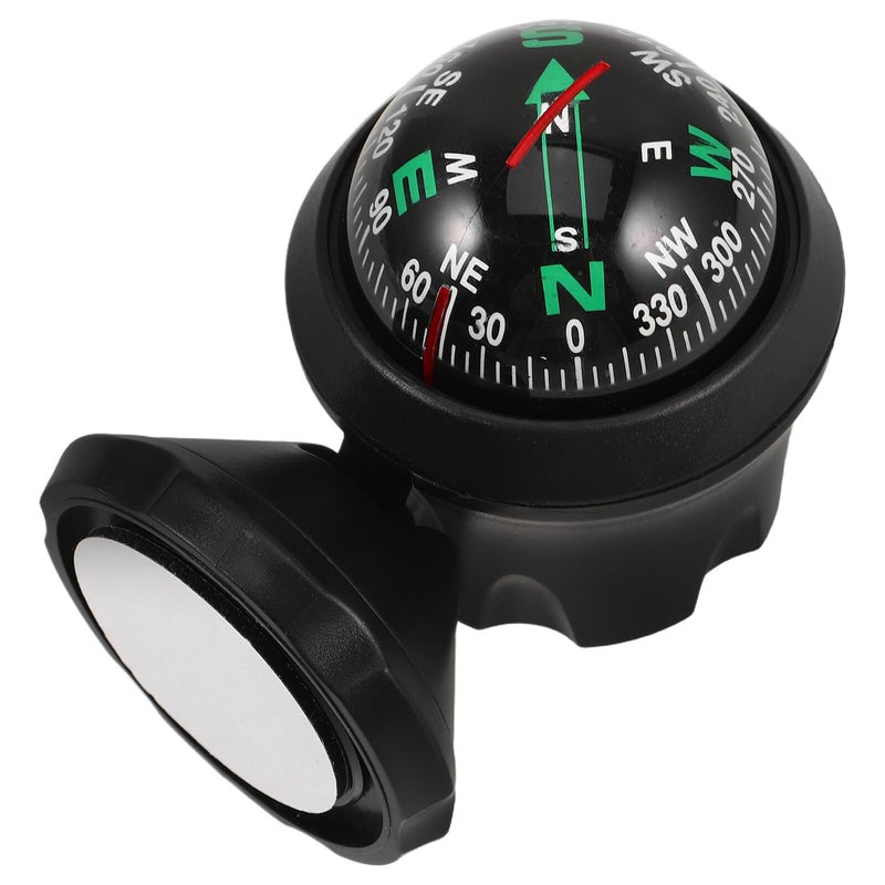 Universal Car Dashboard Ball Compass with Mount Stick for Navigation Trucks SUVs - Image 2