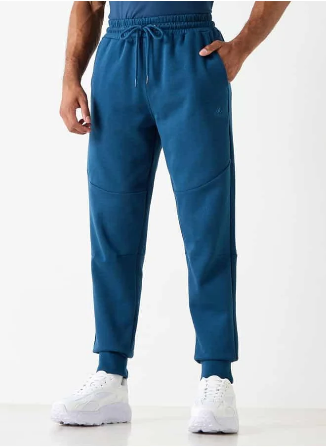 Kappa Kappa Panelled Joggers with Drawstring Closure and Pockets