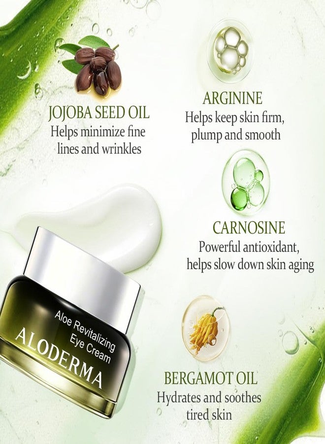 Aloderma Aloe Revitalizing Eye Cream Made with Organic Aloe Vera - Reduce Signs of Aging, Fine Lines & Wrinkles, 30g/1.06oz - Image 3