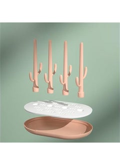 HOOKOR Baby Bottle Drying Rack, Pink Space Saving Countertop Drying Rack Baby Accessory (54-01)  - Image 4