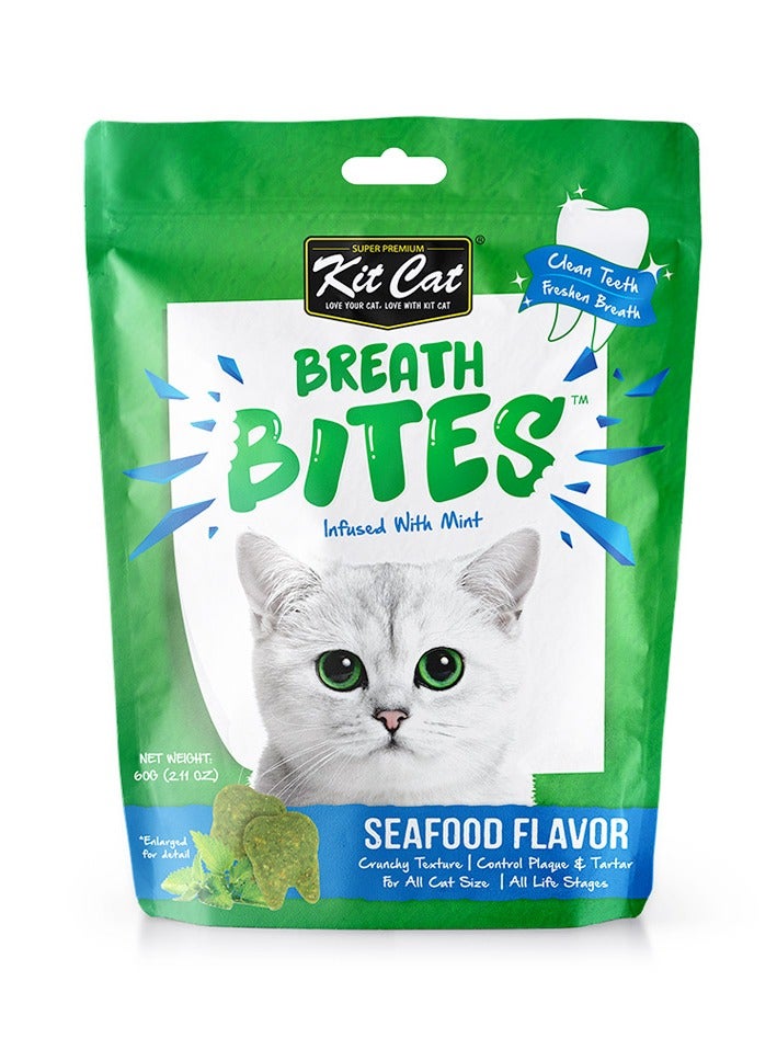 كيت كات لقيمات التنفس بنكهة المأكولات البحرية 60 جرام - Image 1