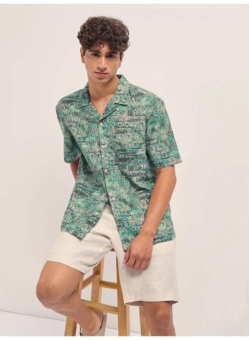 THE BEAR HOUSE Men’s Classic Short Sleeve Casual Shirt – Lightweight, Breathable, and Designed for a Smart Yet Easygoing Look All Day Long