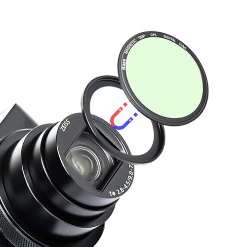 Kase Wolverine Magnetic CPL Filter with Adapter Ring for Sony ZV1 ZV1 RX100 VII VI V III IIfor Ricoh GR II III Shockproof Optical Glass HD Multi Coated Circular Polarizer Filter - Image 1