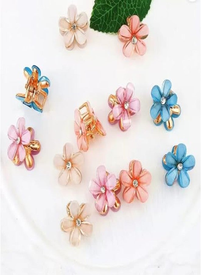needs collection مشابك شعر على شكل زهور، مشبك شعر صغير للبنات، مجموعة إكسسوارات شعر مكونة من 10 قطع - Image 3