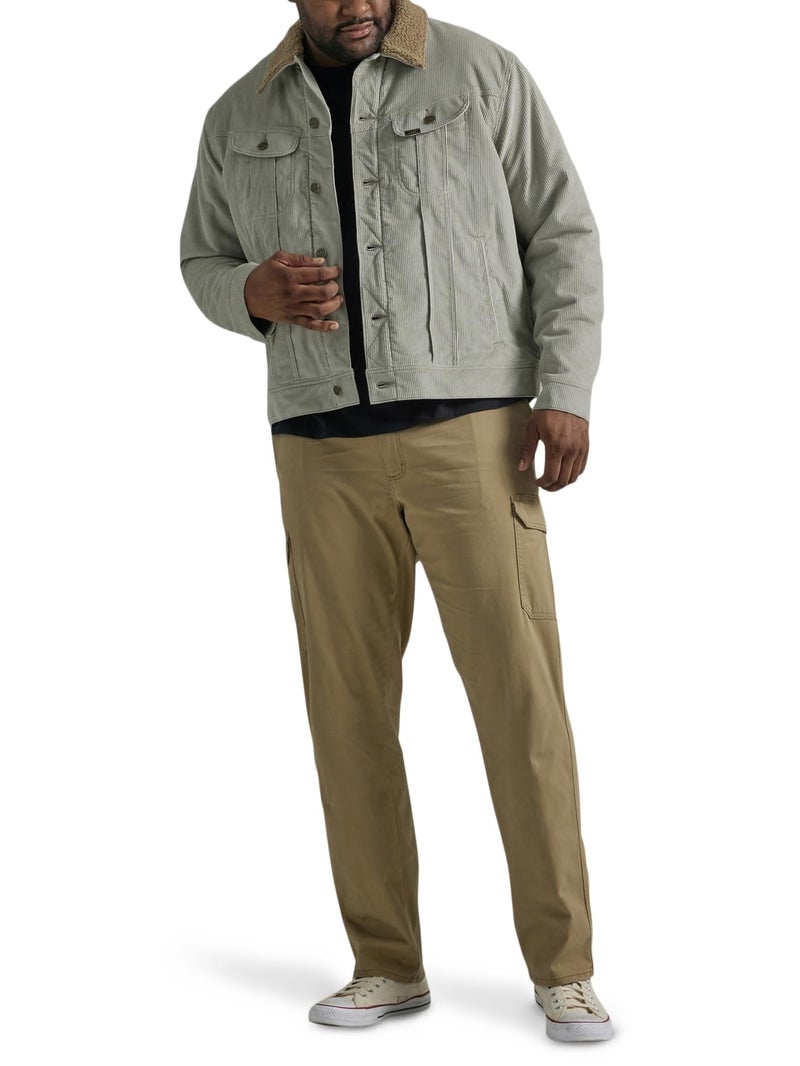 Lee Men's Extreme Motion Twill Cargo Pant Oscar Khaki 33W x 29L - Image 2