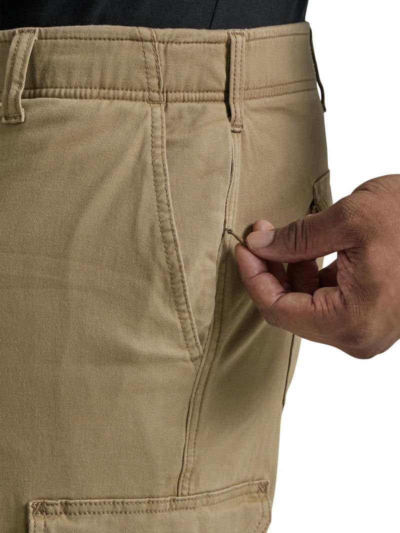 Lee Men's Extreme Motion Twill Cargo Pant Oscar Khaki 33W x 29L - Image 3