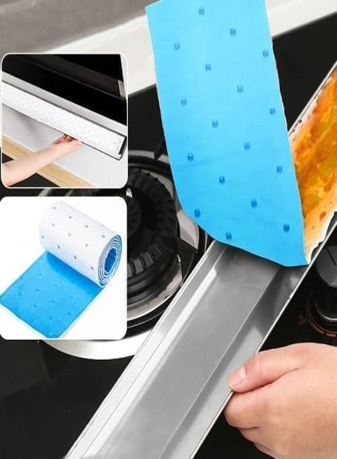 SEMNOX CREATION SEMNOX Kitchen Range Hood Oil Absorbing Cotton Household Cleaning Clothes Cooking Paper Oil Groove Absorbing Sheets Cleaning Scrubber - Image 5