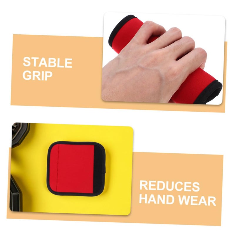 Detachable Anti Slip Barbell Pad Set For Pull Up Assistance And Weightlifting Red - Image 4