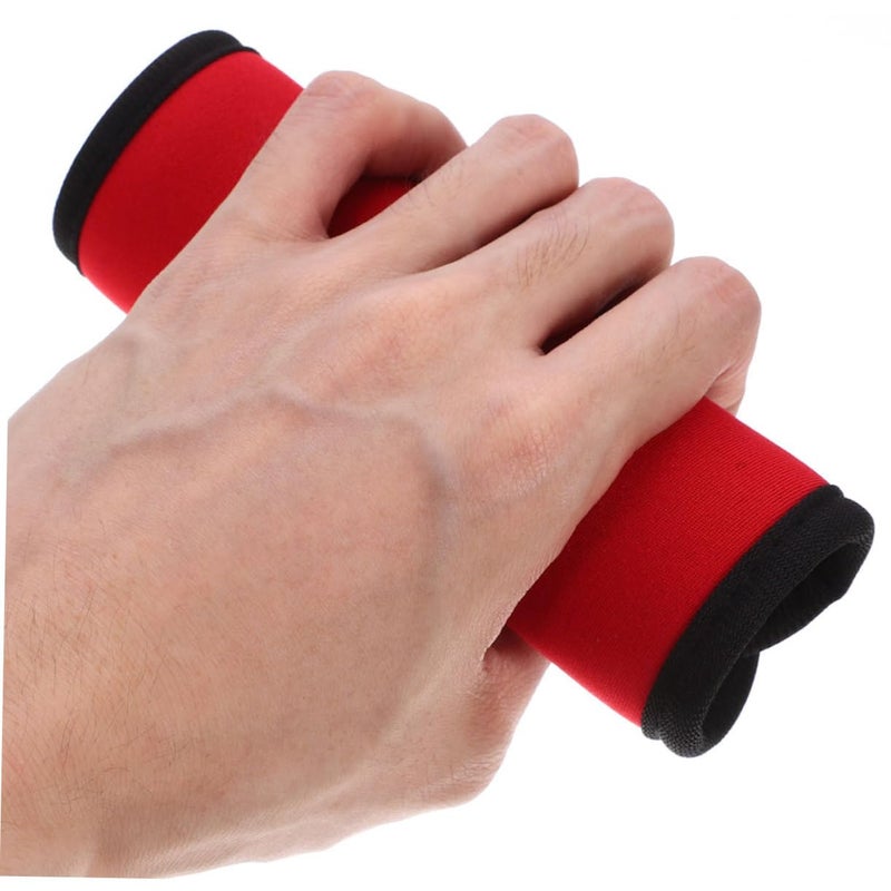 Detachable Anti Slip Barbell Pad Set For Pull Up Assistance And Weightlifting Red - Image 5