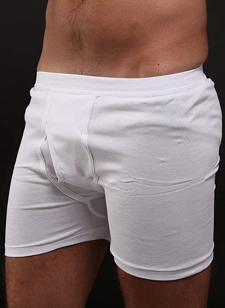 DeloPik بوكسر داخلي قطن أبيض للرجال من Everyone (عبوة من 6) (م) - Image 2