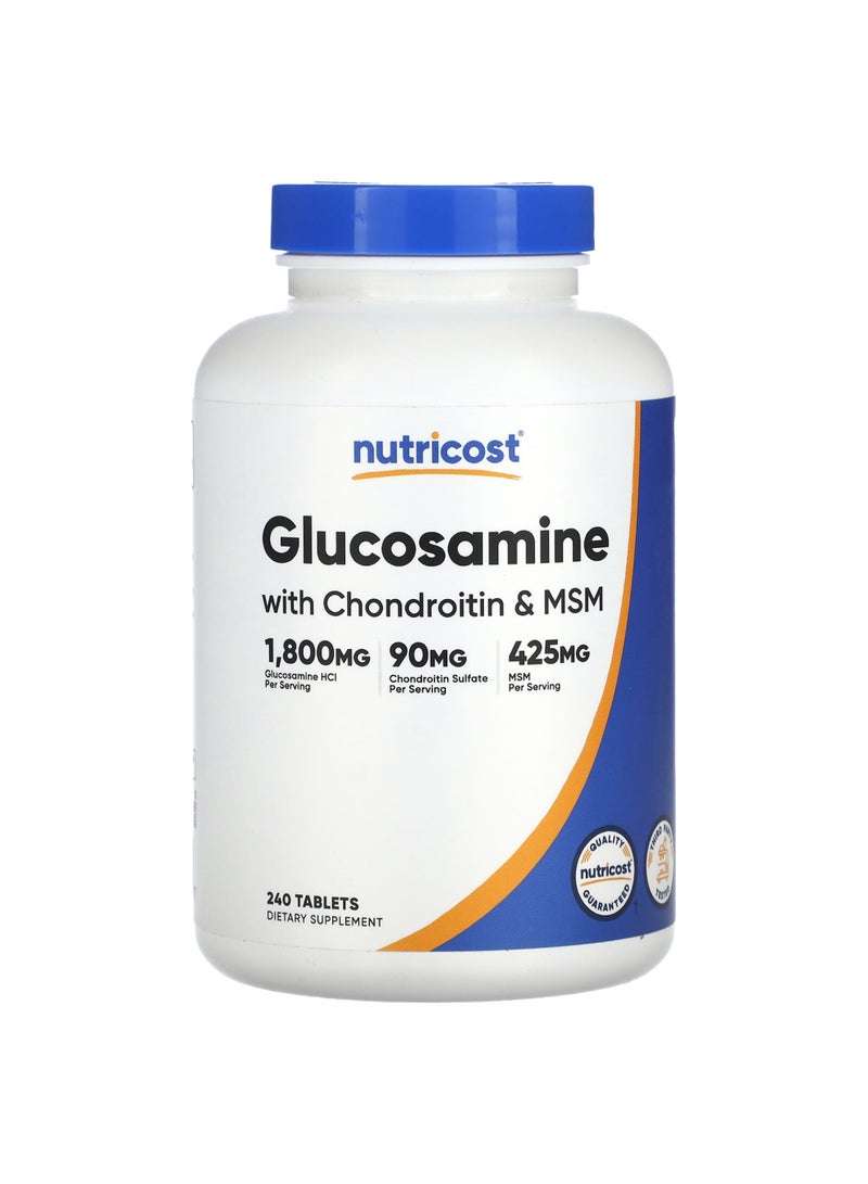 Glucosamine with Chondroitin & MSM, 240 Tablets