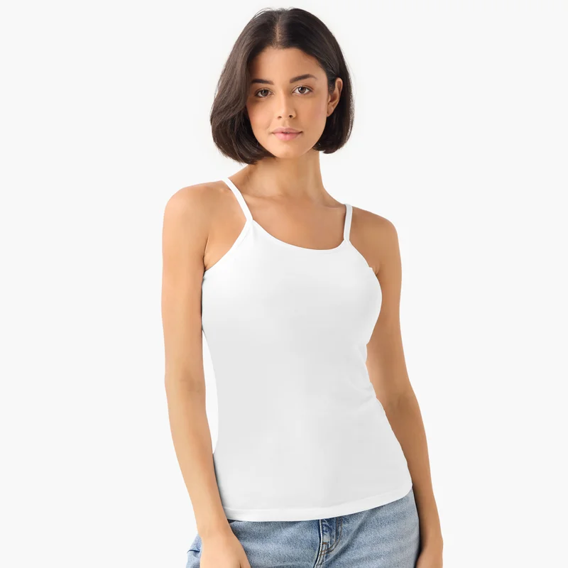 Splash FAV Set of 3 - Camisole with Scoop Neck and Spaghetti Straps