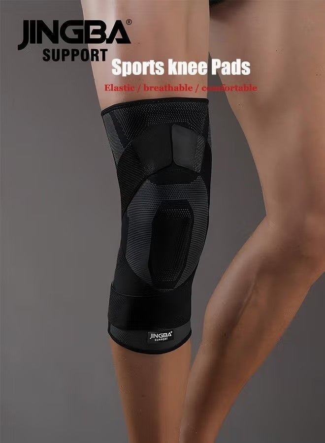 جينجبا سابورت دعامة الركبة JINGBA - دعامة للركبة لتخفيف آلام الركبة - دعامة الركبة للرجال والنساء - للحماية أثناء التجديف في الهواء الطلق وركوب الدراجات وكرة السلة والجري واللياقة البدنية ولتمزق الغضروف الهلالي والتهاب المفاصل وآلام المفاصل وغيرها - Image 2