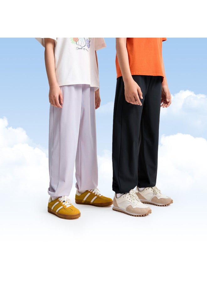 Annil Kids' Boys & Girls Sport Pants 2025 Summer New Straight-leg Thin Loose Moisture-wicking Quick-dry Joggers - Image 3