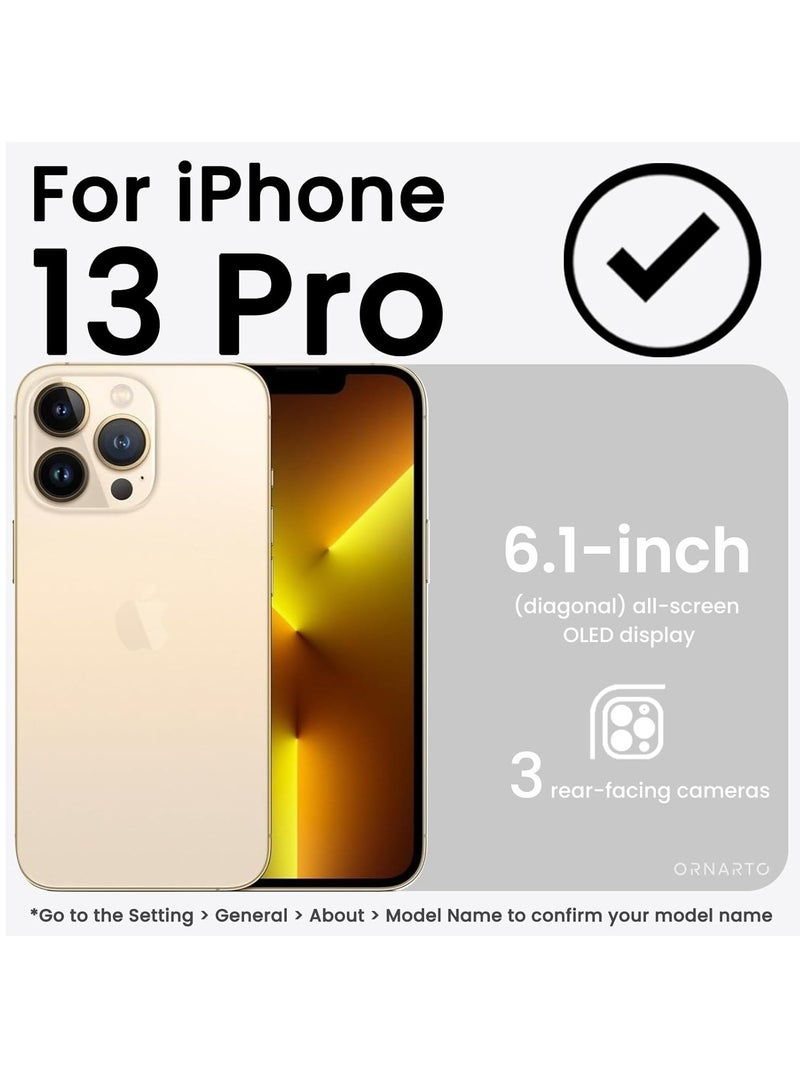BORTONY iPhone 13 Pro Case 6.1 Inch Liquid Silicone Anti Scratch Anti Fingerprint Soft Silky Touch Shockproof Protective Cover - Image 2