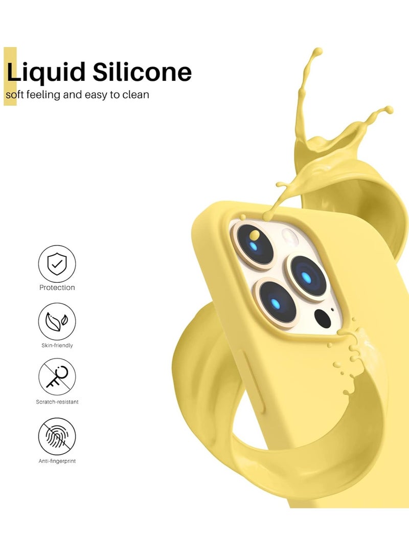 BORTONY iPhone 13 Pro Case 6.1 Inch Liquid Silicone Anti Scratch Anti Fingerprint Soft Silky Touch Shockproof Protective Cover - Image 3