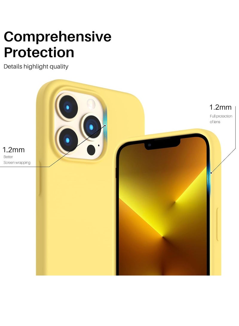 BORTONY iPhone 13 Pro Case 6.1 Inch Liquid Silicone Anti Scratch Anti Fingerprint Soft Silky Touch Shockproof Protective Cover - Image 4